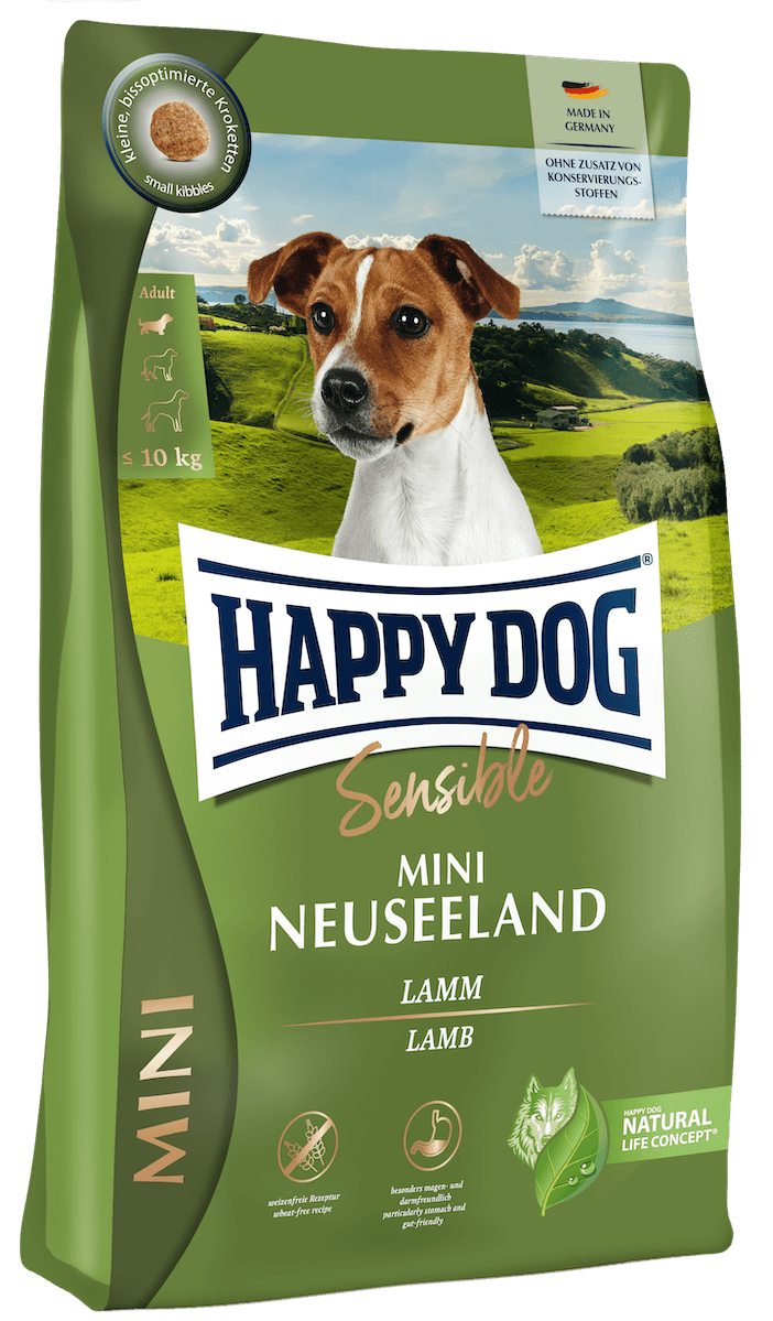 Happy Dog | Mini New Zealand | Small Breed Dry Dog Food | Lamb