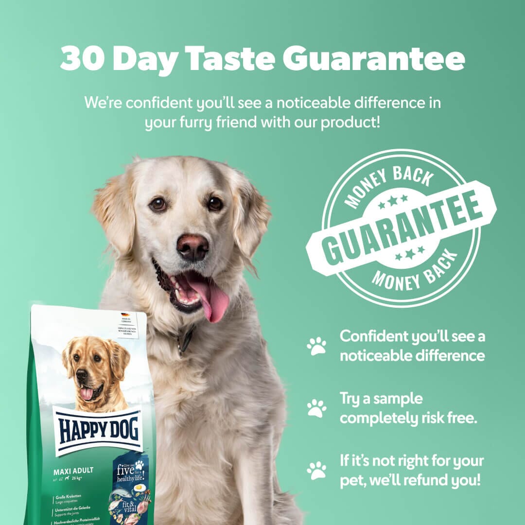 Happy Dog | Adult Maxi | Large Breed Dry Dog Food | Gluten-Free