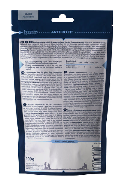 Arthrofit Snacks Back Of Packet