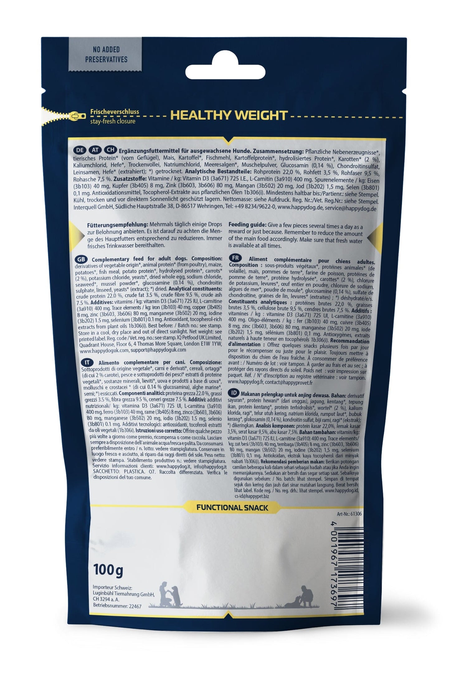 Healthy Weight Snacks Back Of Packet