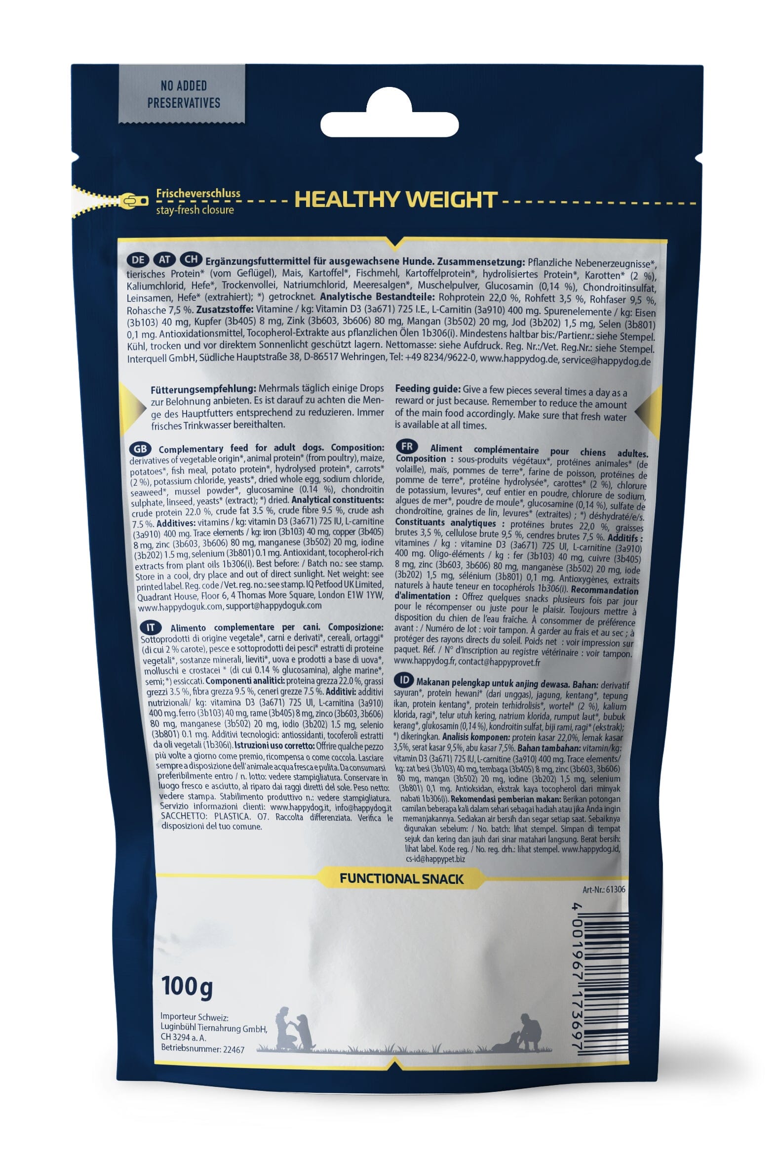 Healthy Weight Snacks Back Of Packet