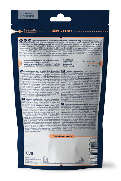 Skin & Coat Snacks Back Of Packet