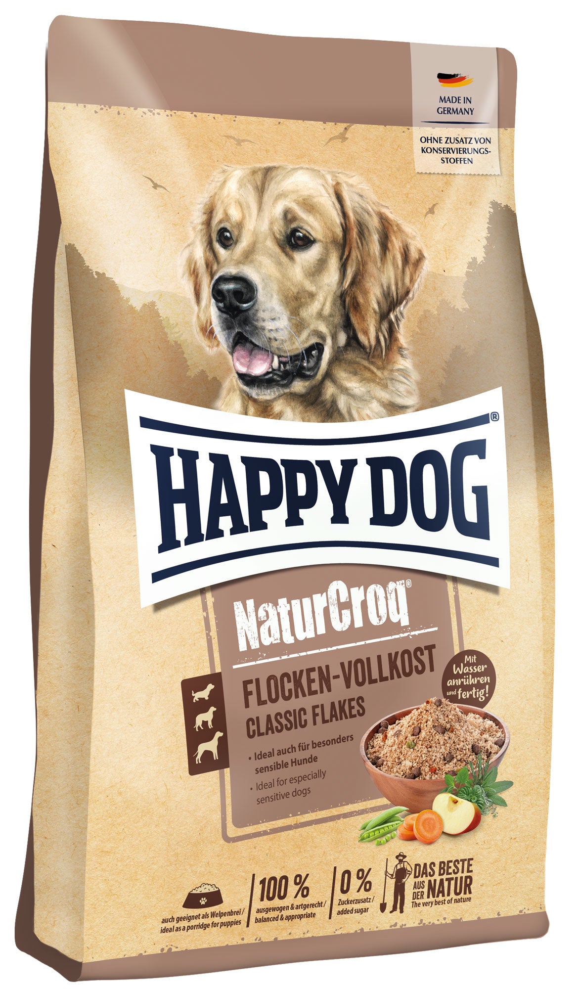 Dog Food Flakes - Flocken Vollkost Classic Flakes