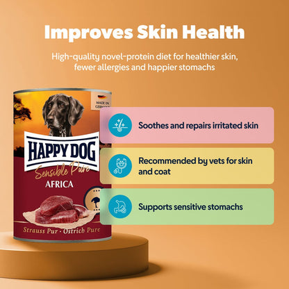 Pure Ostrich Wet Dog Food (Africa)