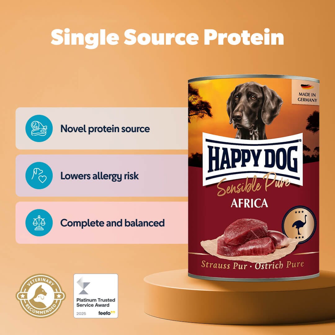 Single Source Protein Ostrich Wet Food
