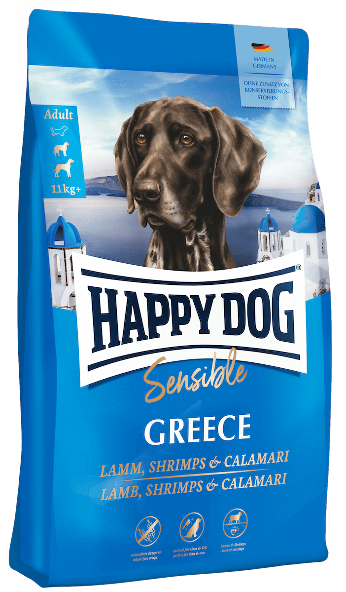 Sensitive dog food - lamb shrimp and calamari