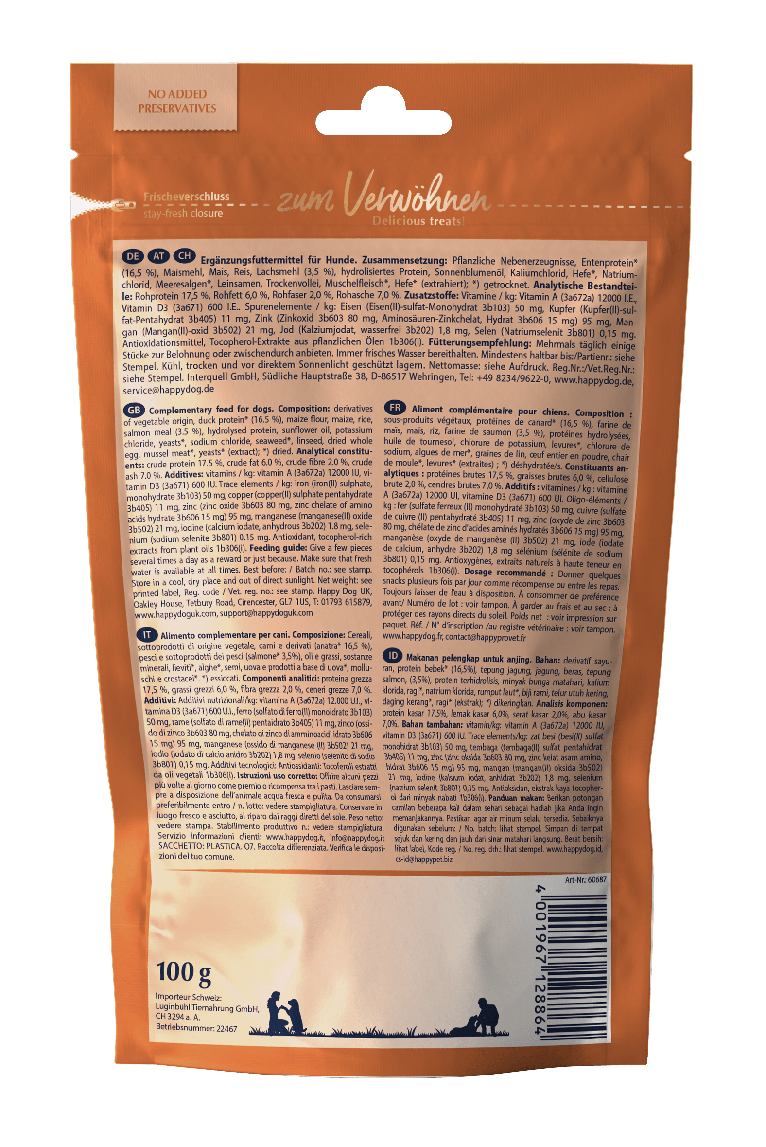 Toscana Snacks Back Of Packet