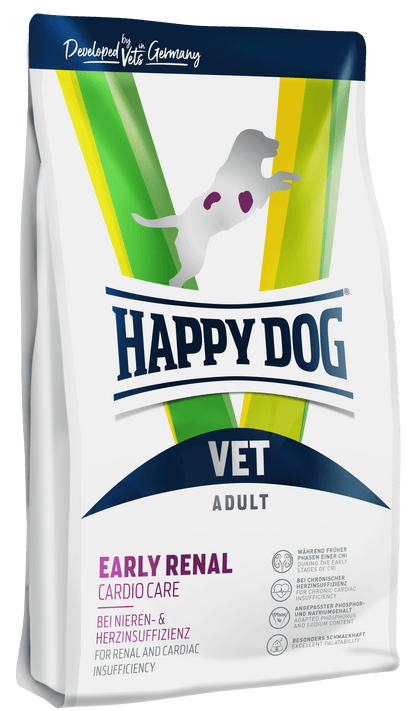 Happy Dog VET Early Renal Cardio Care dry dog food bag