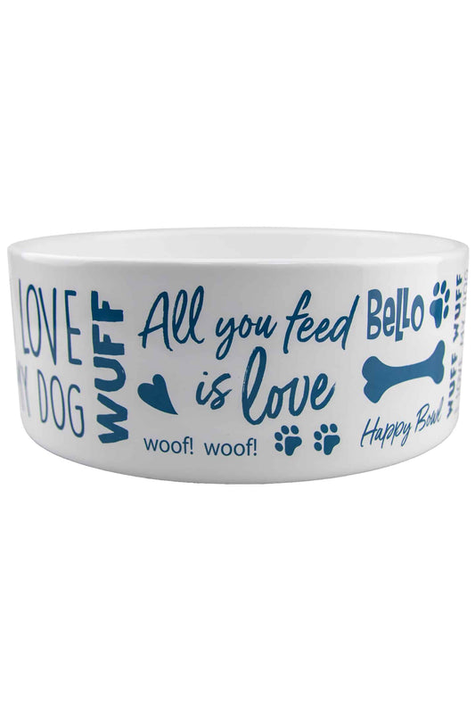 Large Happy Dog Bowl