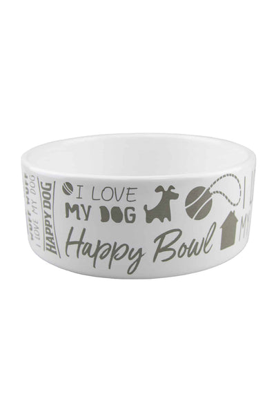 Small Happy Dog Bowl